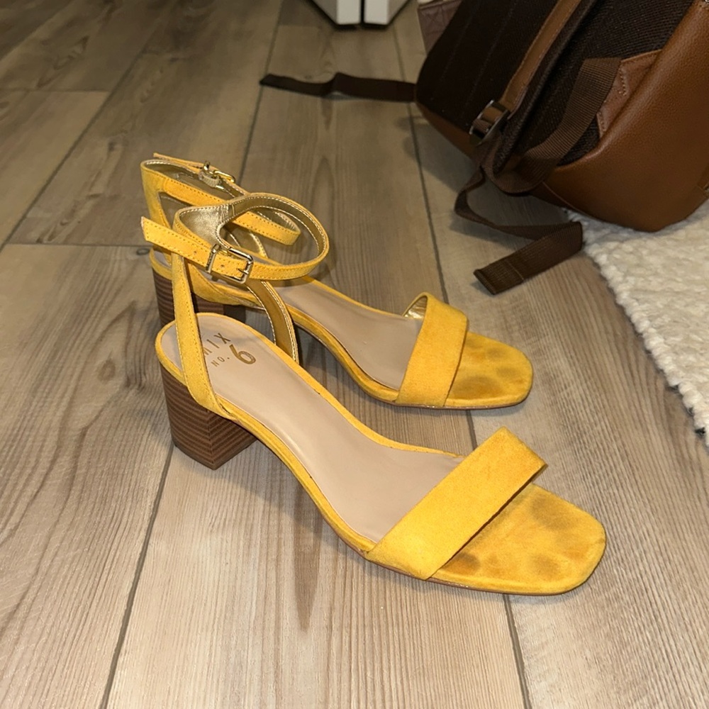 Ankle strap block heel